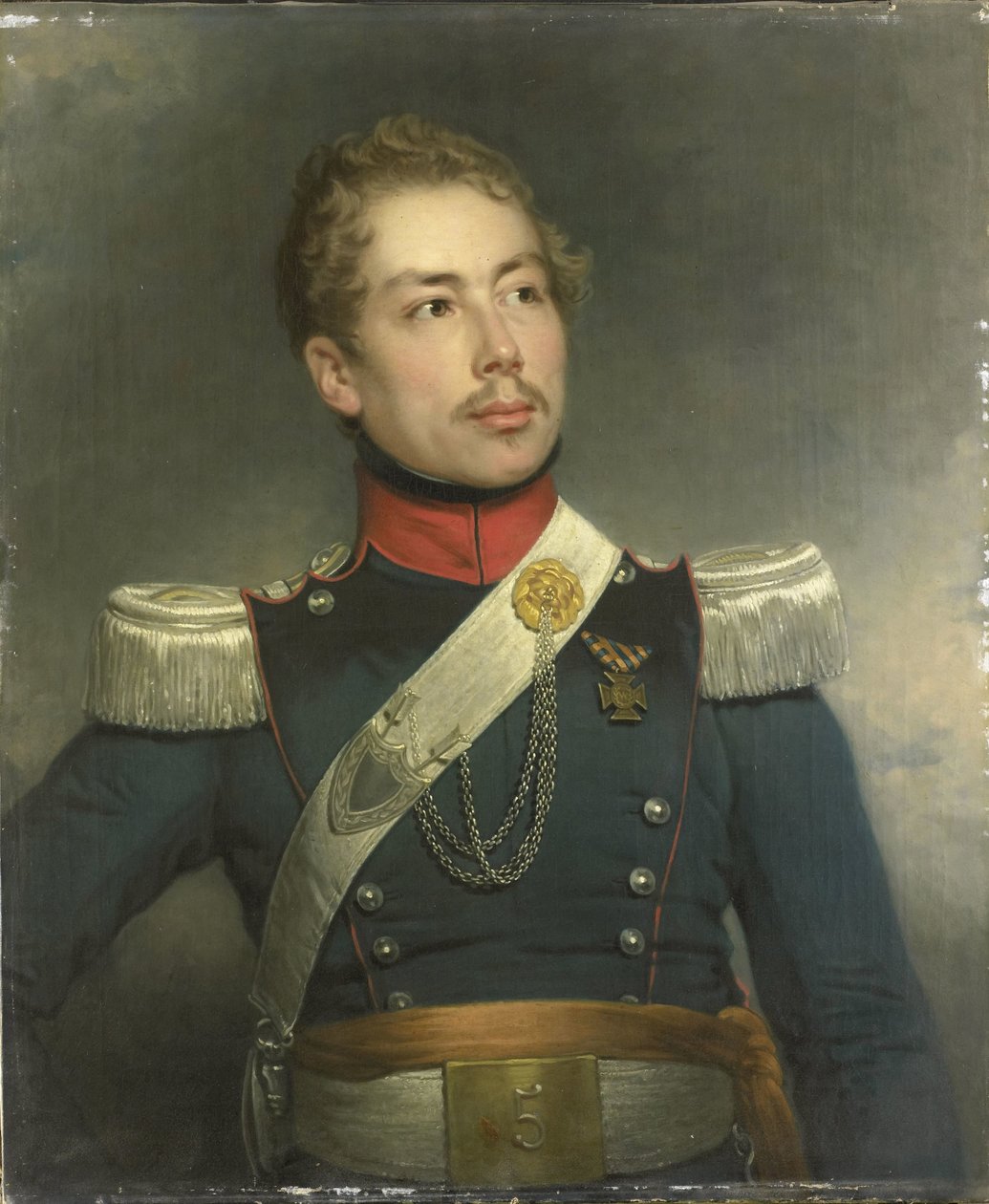 Christian Edouard Fraser (1812-79), podporucznik 5. pułku smoków autorstwa Charles Howard Hodges