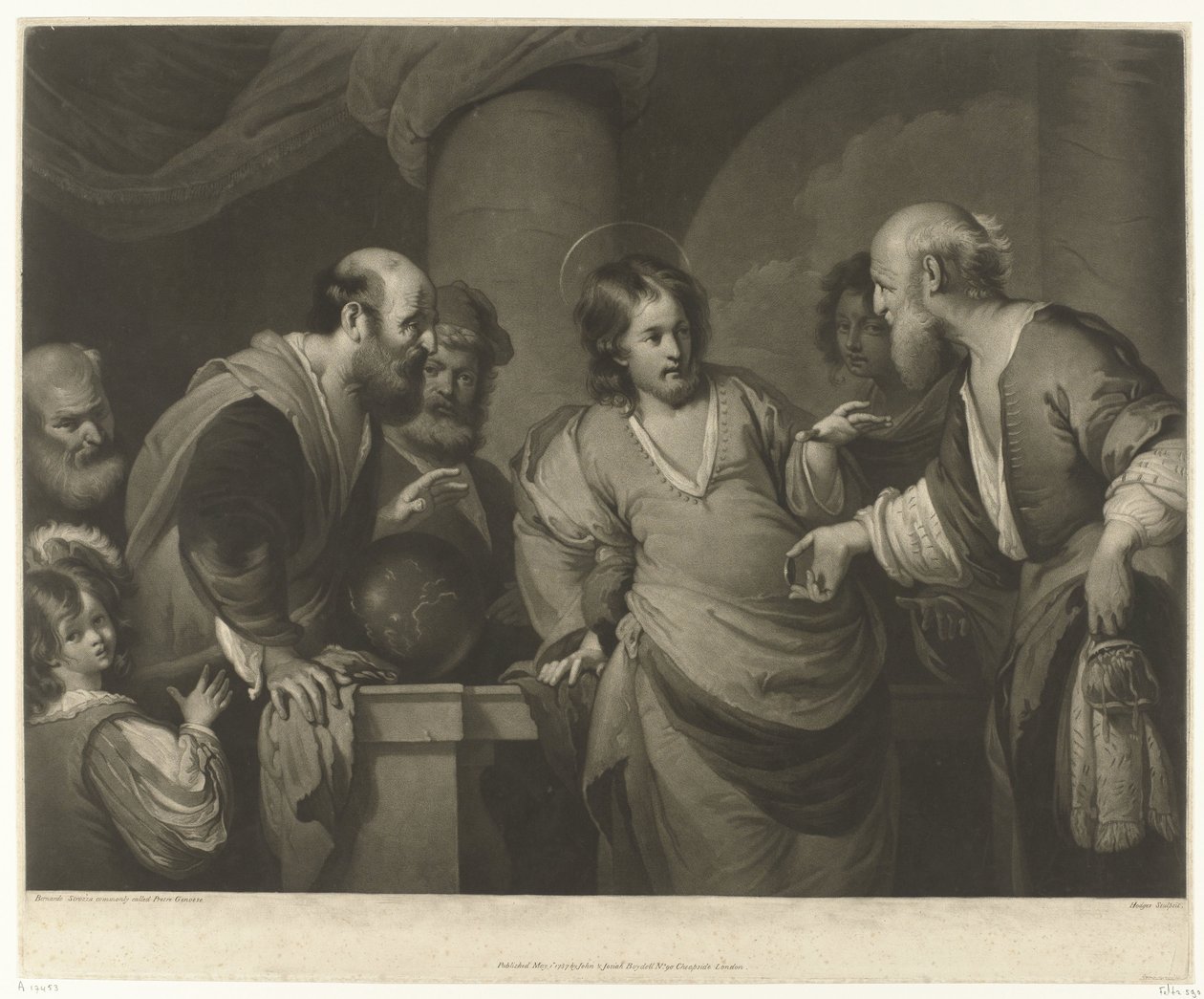 Chrystus dyskutujący z faryzeuszami autorstwa Charles Howard Hodges