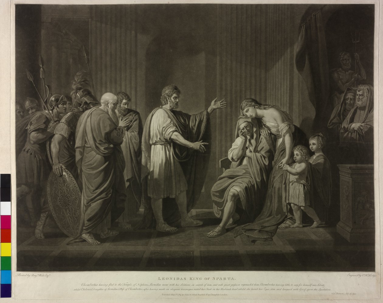 Król Sparty Leonidas II autorstwa Charles Howard Hodges