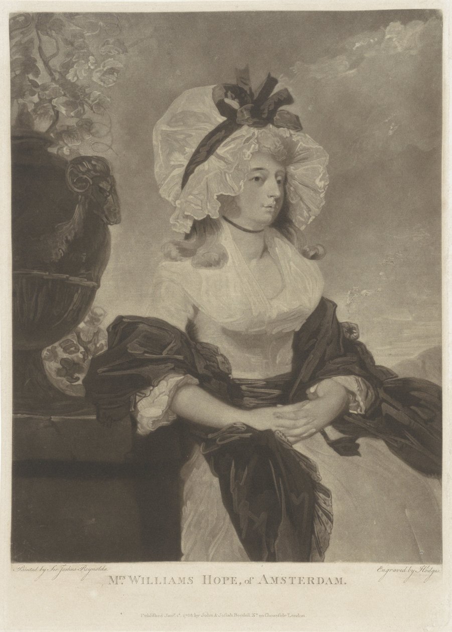 Portret van Anne Goddard-Williams Hope autorstwa Charles Howard Hodges