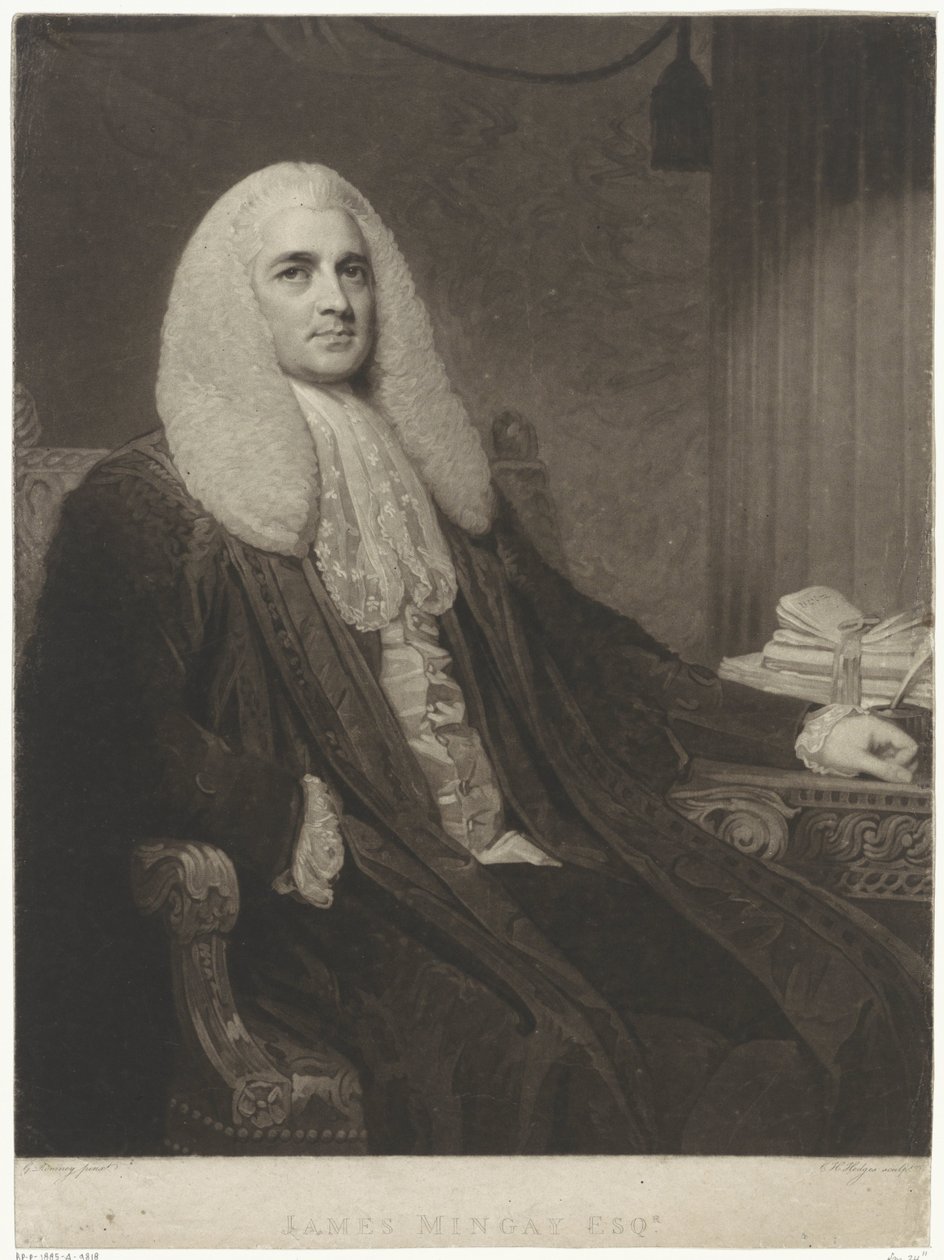 Portret pierwszy James Meinge autorstwa Charles Howard Hodges