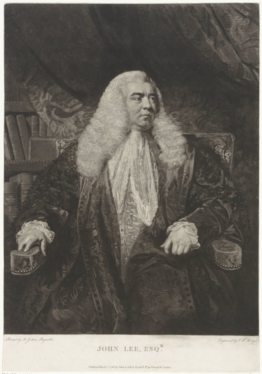 Portret Johna Lee autorstwa Charles Howard Hodges