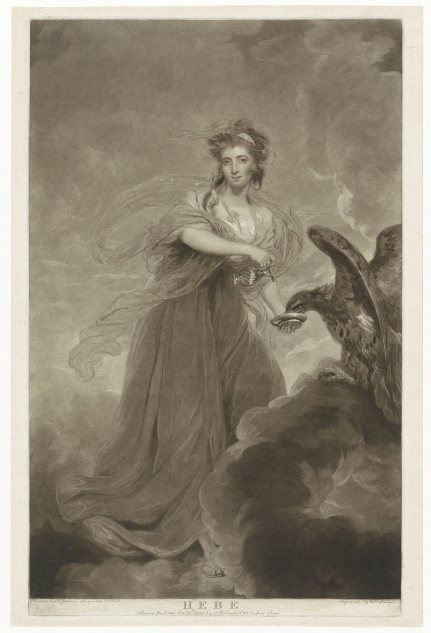 Portret Sophie Musters jako Hebe Hebe (tytuł na obiekcie) autorstwa Charles Howard Hodges