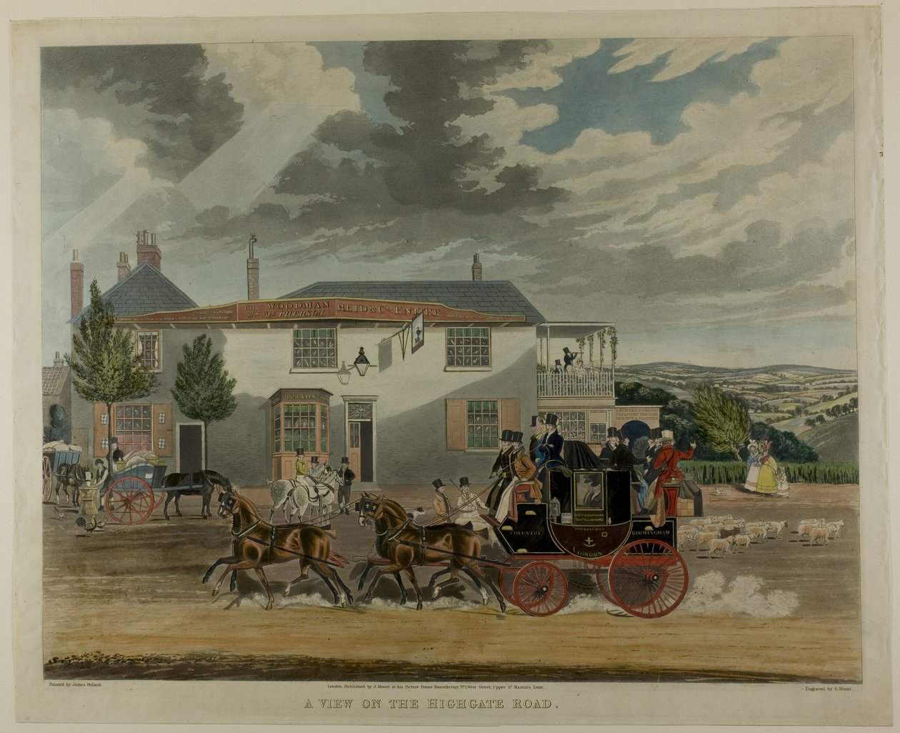 Widok na Highgate Road autorstwa Charles Hunt