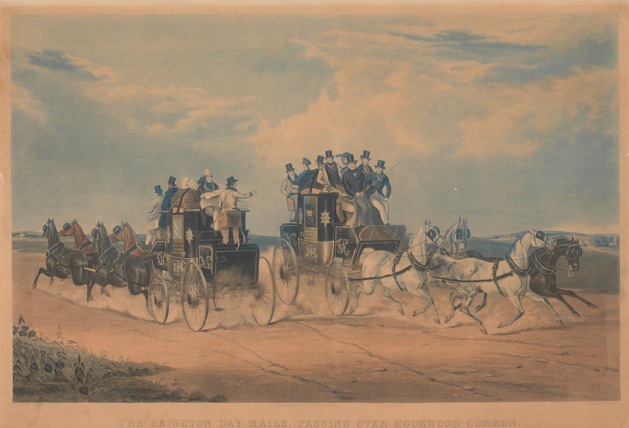 Trening: The Brighton Day Mails, pomijając Hookwood Common autorstwa Charles Hunt