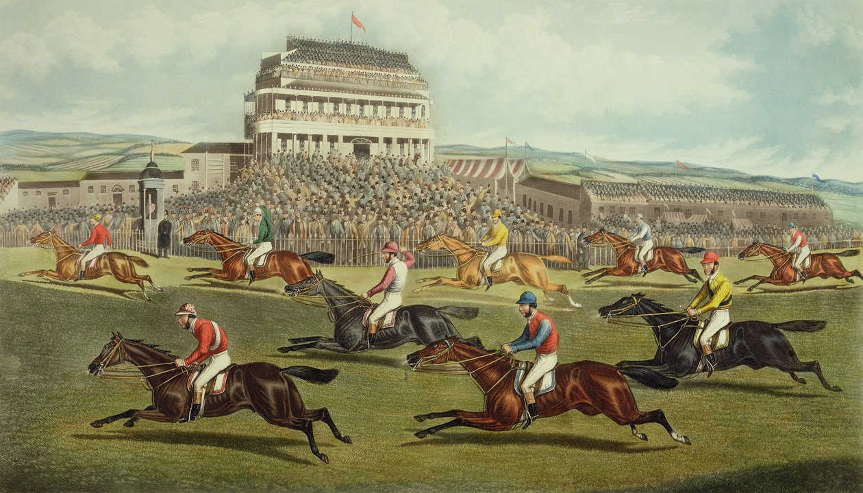 The Liverpool Grand National Steeplechase – Coming In, opublikowany w 1872 r. autorstwa Charles Hunt