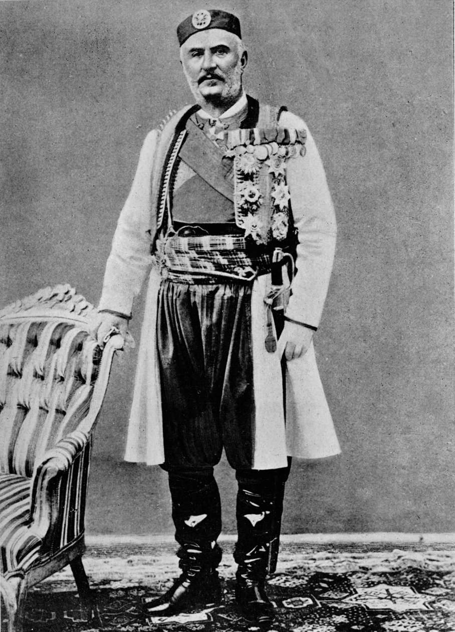 Mikołaj I., król Czarnogóry, c1913 autorstwa Charles J. S. Makin