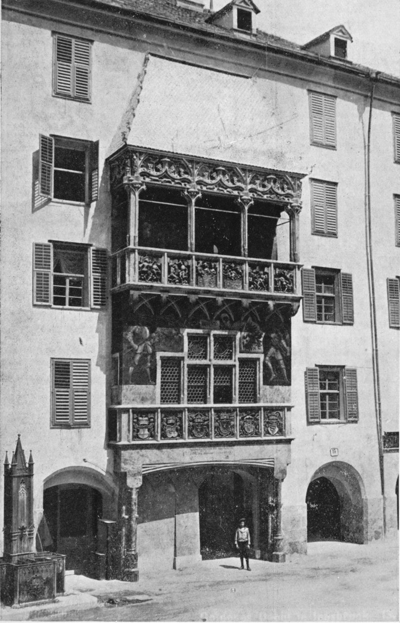 Złoty Dach. Innsbruck, c1913 autorstwa Charles J. S. Makin