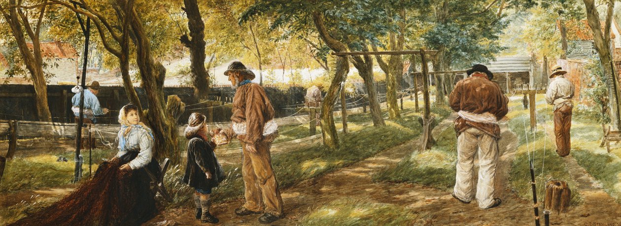 Spacer po sznurku, Lowestoft, 1876 autorstwa Charles J. Staniland