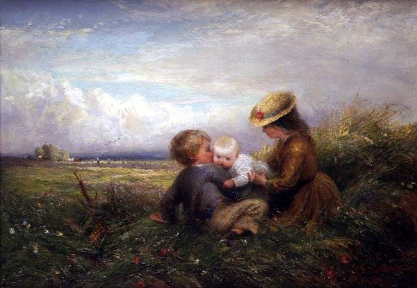 Dzieci na polu autorstwa Charles James Lewis