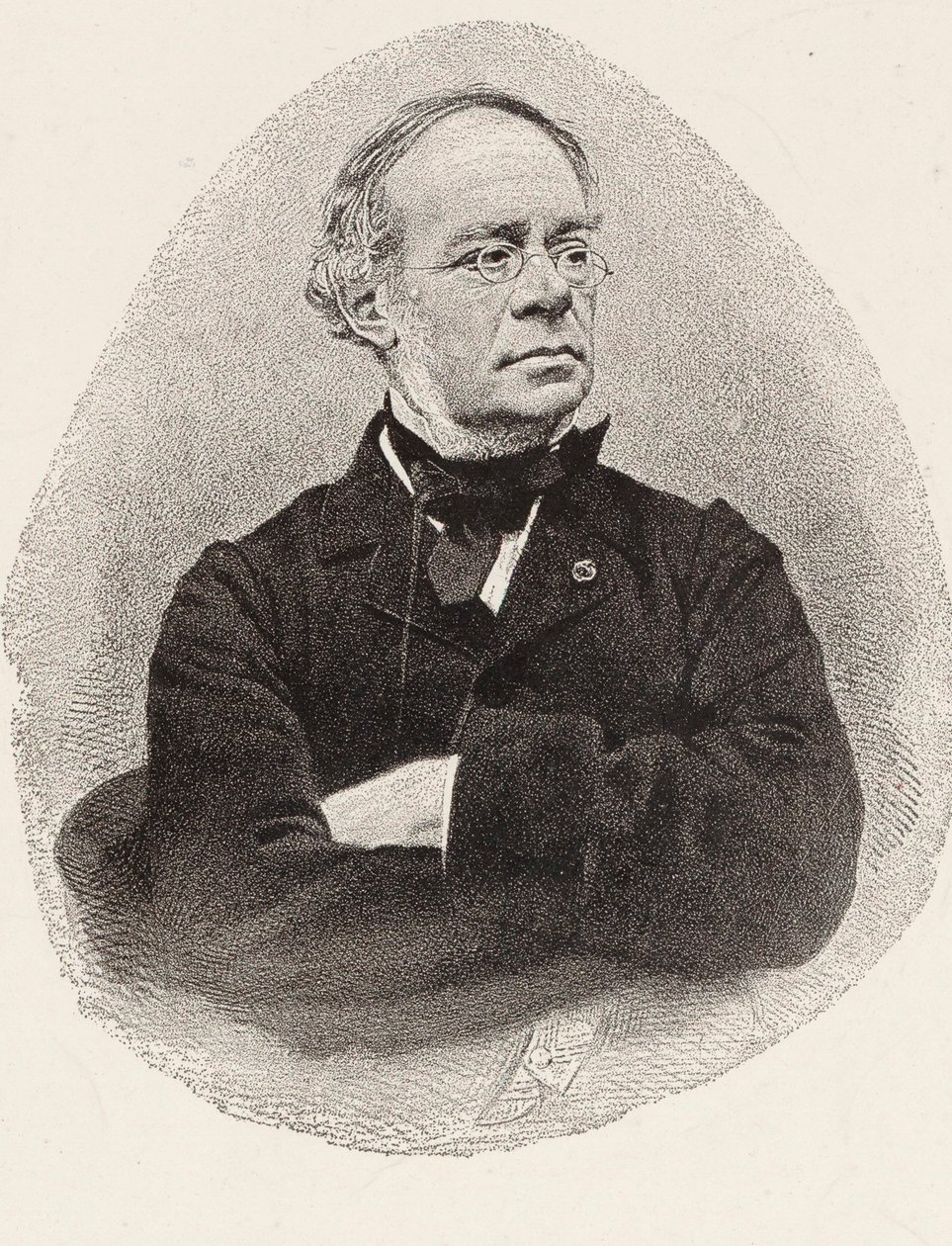 Portret kompozytora Jacques Fromental Halévy 1799-1862. autorstwa Charles Jeremie Fuhr