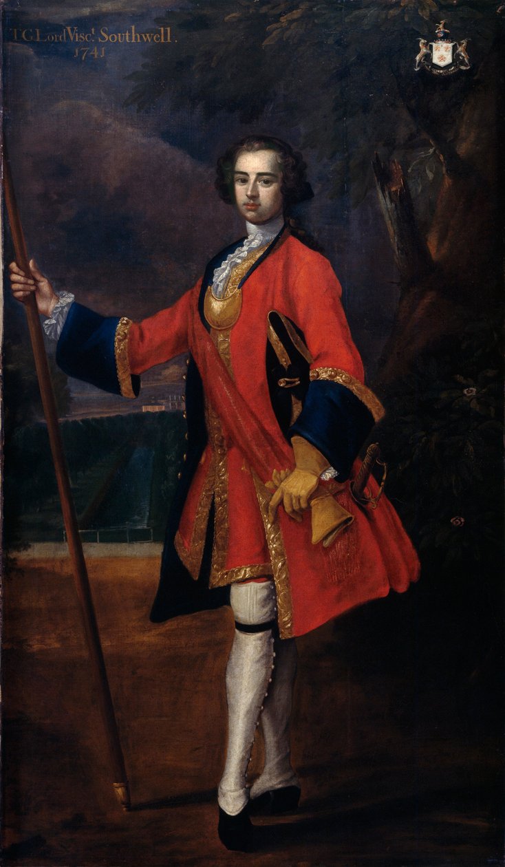Porucznik Thomas George Southwell, Straż Coldstream, 1739 autorstwa Charles Jervas