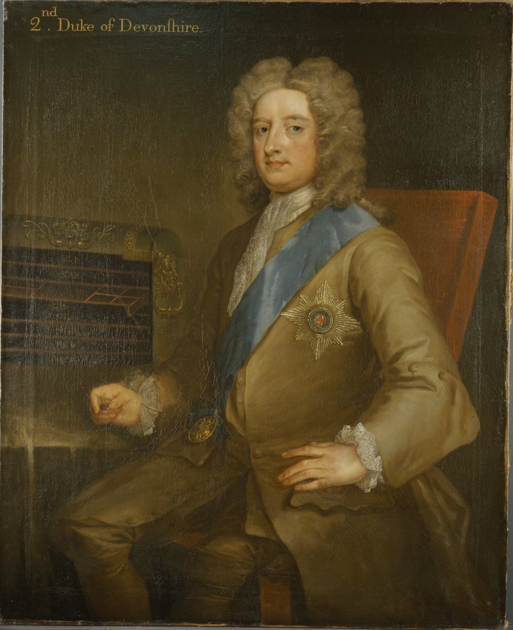 Portret Williama Cavendisha, 2. księcia Devonshire (olej na płótnie) autorstwa Charles Jervas