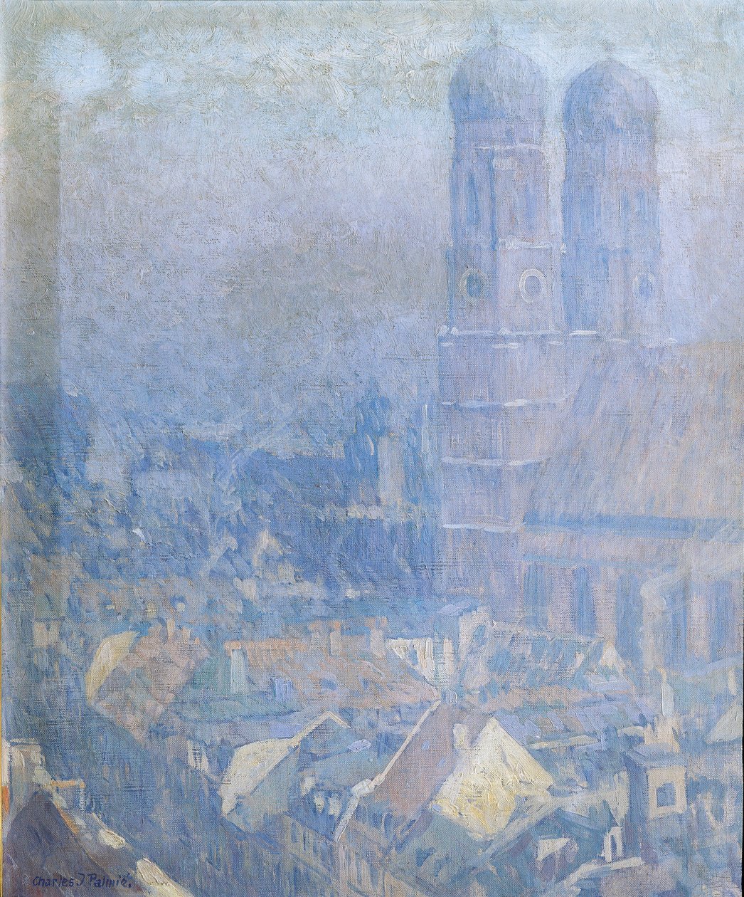 Poranna mgła Monachium autorstwa Charles Johann Palmié