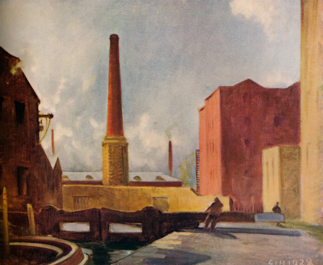 Bramy śluzy, Blackburn, 1928 1931 autorstwa Charles John Holmes