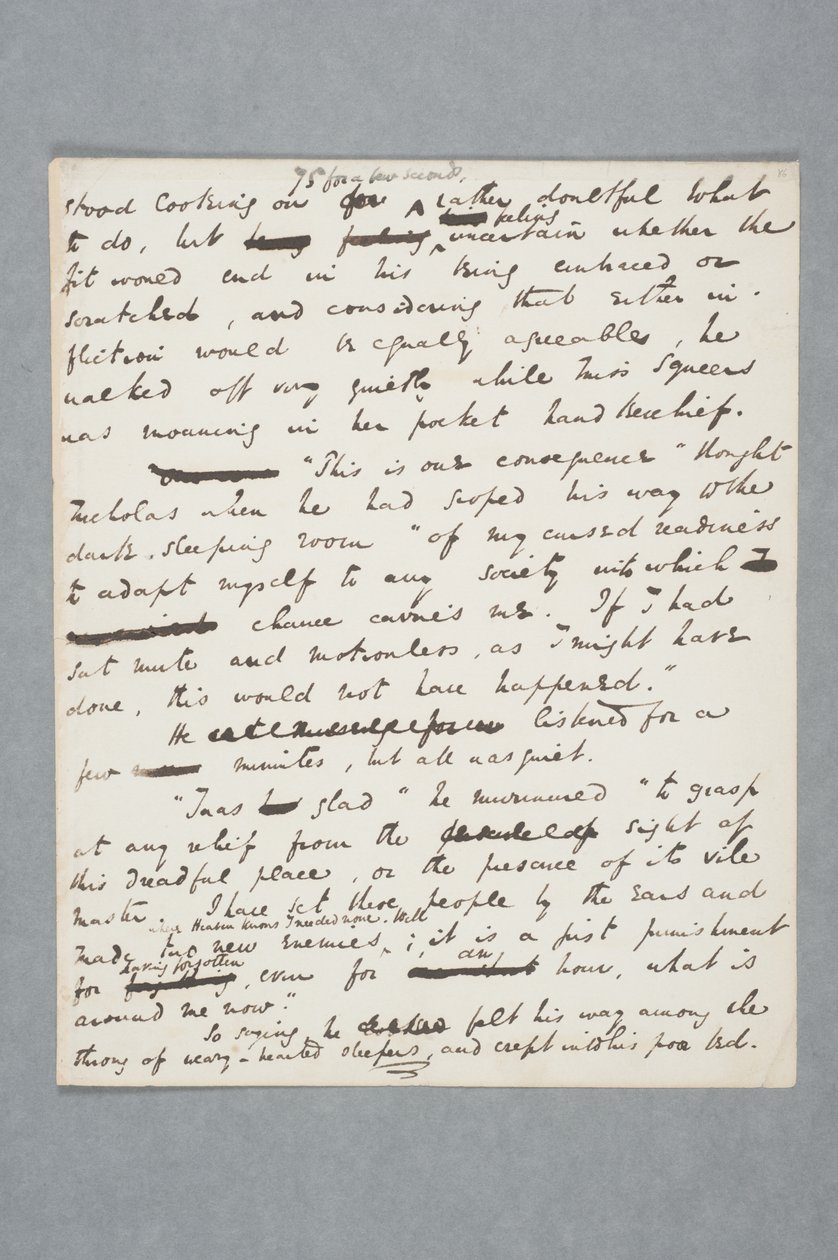 Oryginalny rękopis rozdziału Mikołaja Nickleby, 1838 (pióro i atrament na papierze) autorstwa Charles John Huffam Dickens