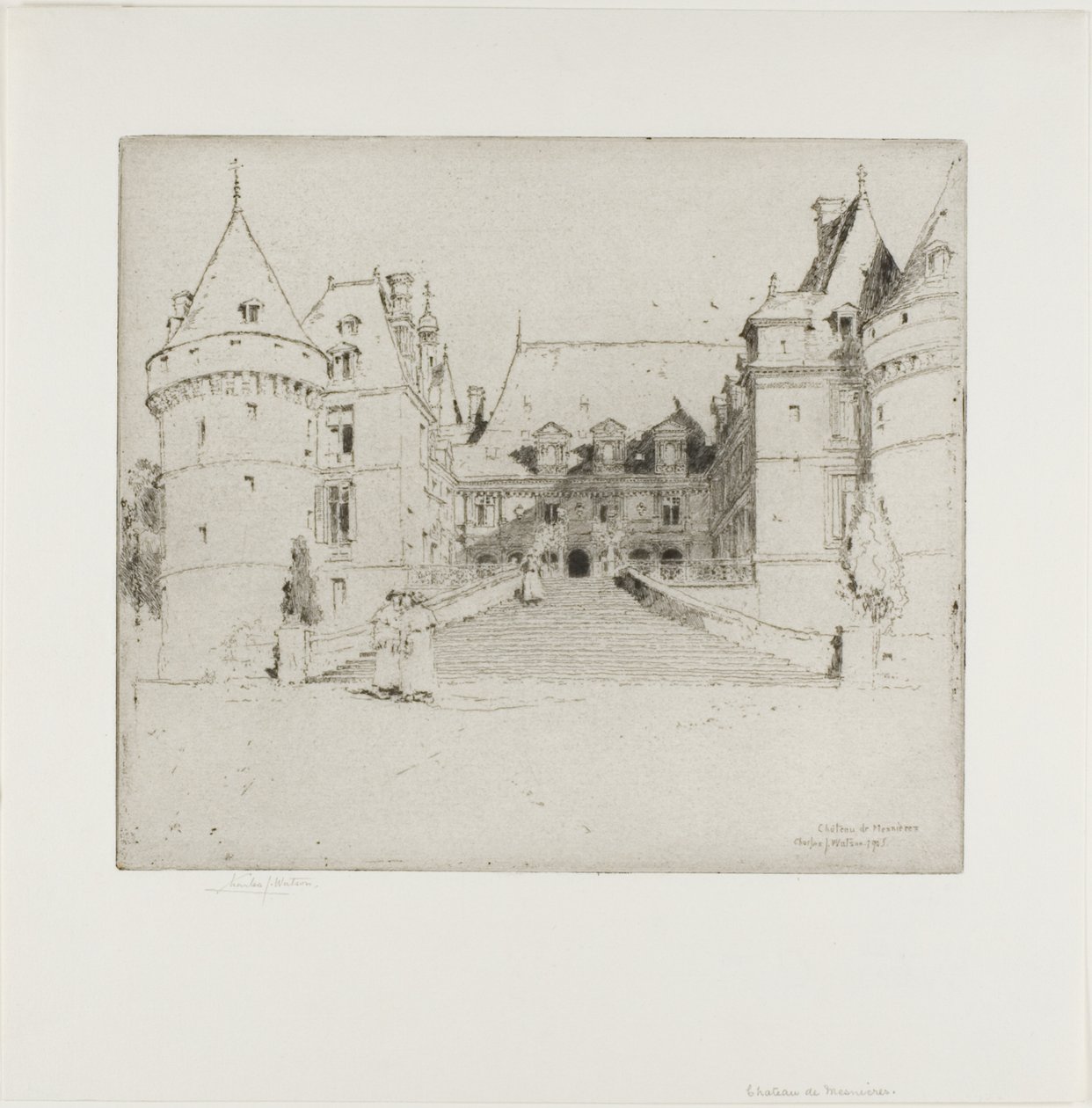 Château de Meanieres autorstwa Charles John Watson