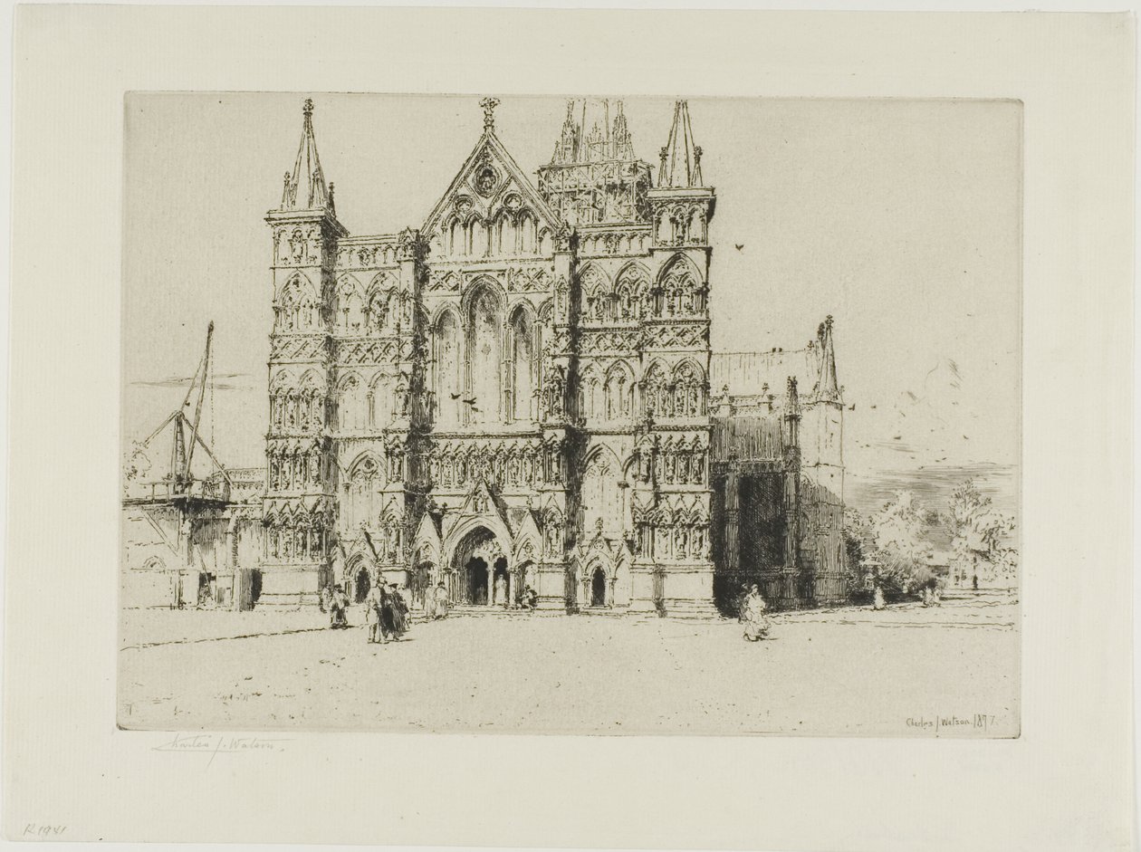 Katedra w Salisbury autorstwa Charles John Watson
