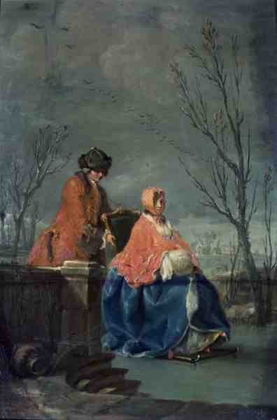 Zima (przed renowacją, patrz 132009 po renowacji) autorstwa Charles Joseph Flipart