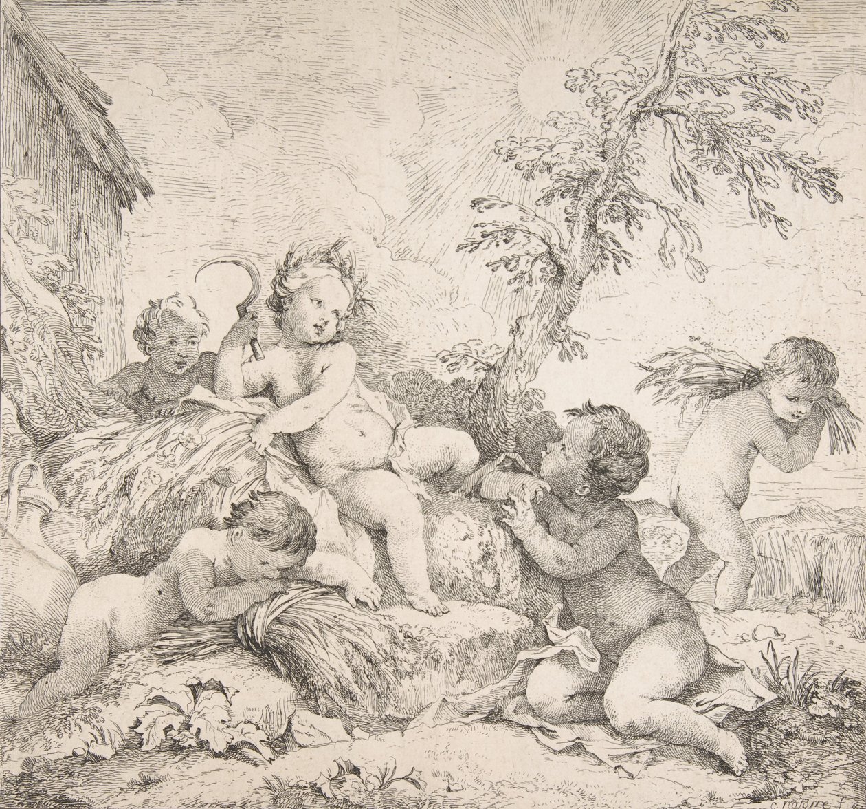 Lato Lato, ok. godz. 1735. autorstwa Charles Joseph Natoire