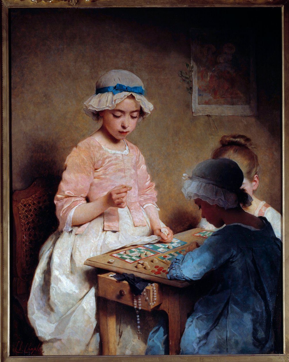 Część loterii Obraz Charlesa Chaplina (1825-1891) 1865 nd. 1,16x0,97 m Rouen, Musee des Beaux Arts autorstwa Charles Joshua Chaplin
