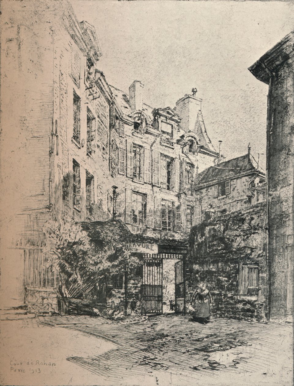 Dwór Rohanu, 1915 autorstwa Charles Jouas