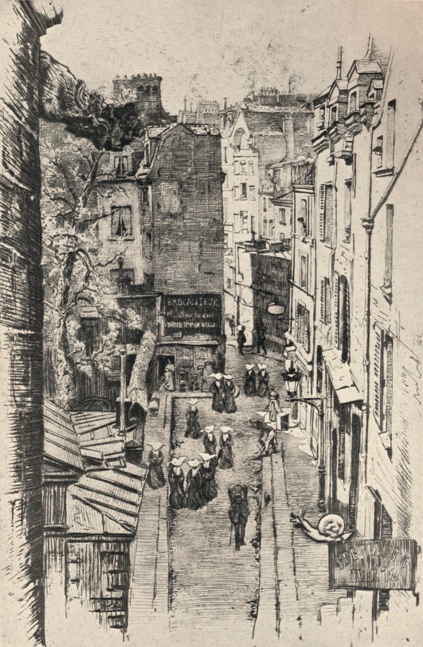 Rue des Pretres-St Severin, 1915 autorstwa Charles Jouas