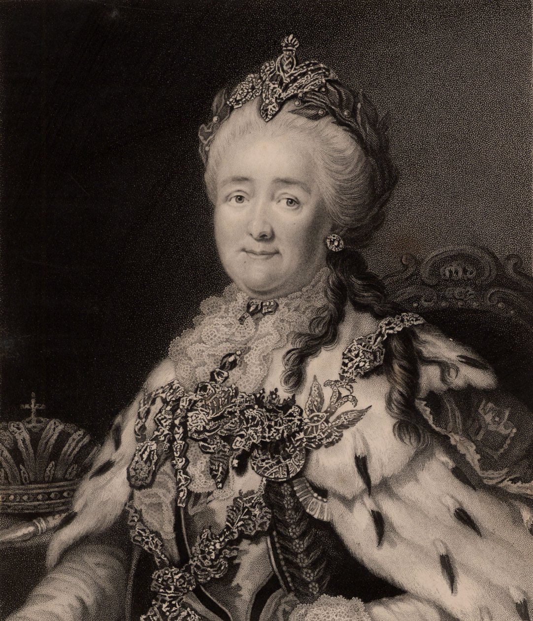 Cesarzowa Katarzyna II Wielka (rycina) autorstwa Charles Knight