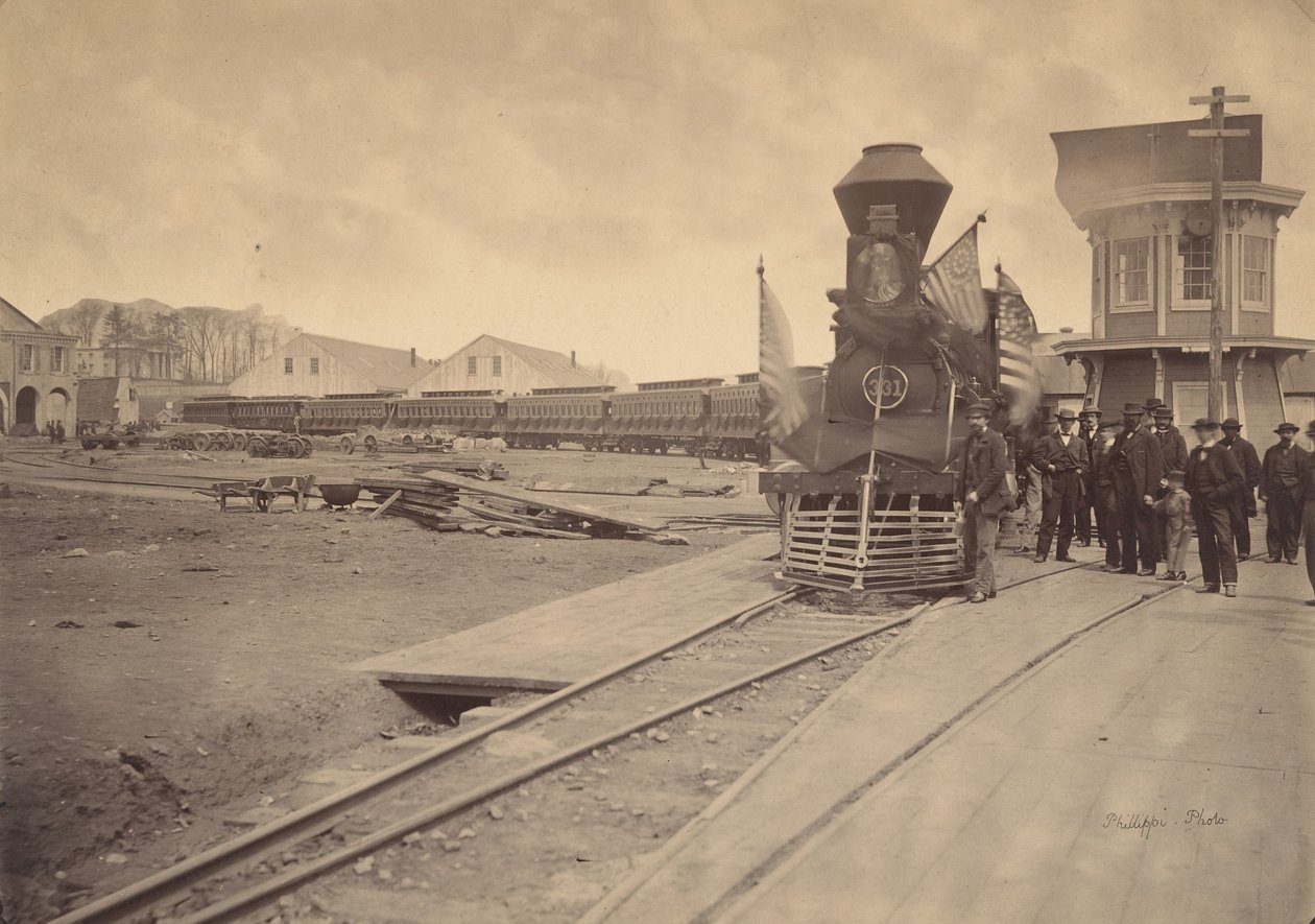 Pociąg pogrzebowy Lincolna, Filadelfia, 22-24 kwietnia 1865 r. autorstwa Charles L. Philippi