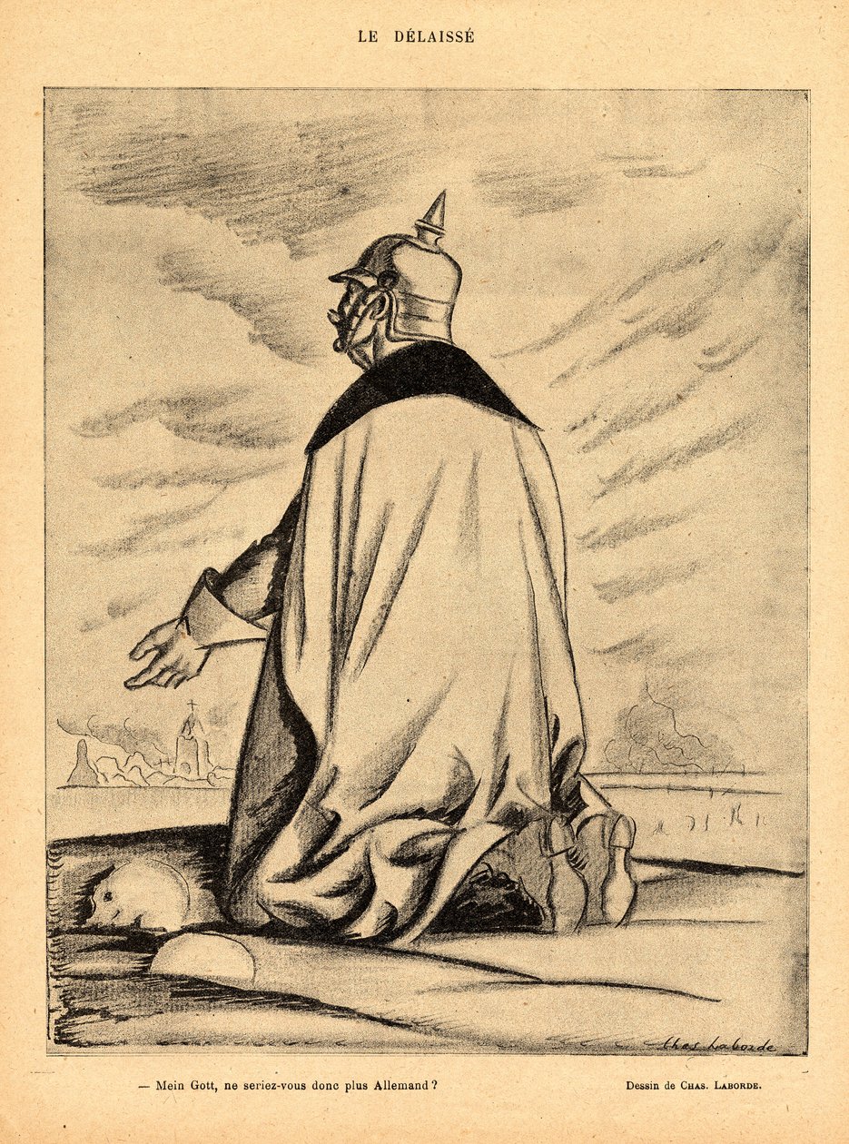 Czerwony śmiech, satyryczny w N & B autorstwa Charles Laborde