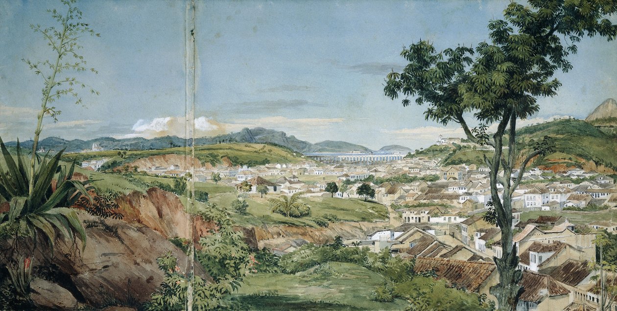 Nowe Miasto Rio de Janeiro od Livramiento, ok. 1900 1825-6 autorstwa Charles Landseer