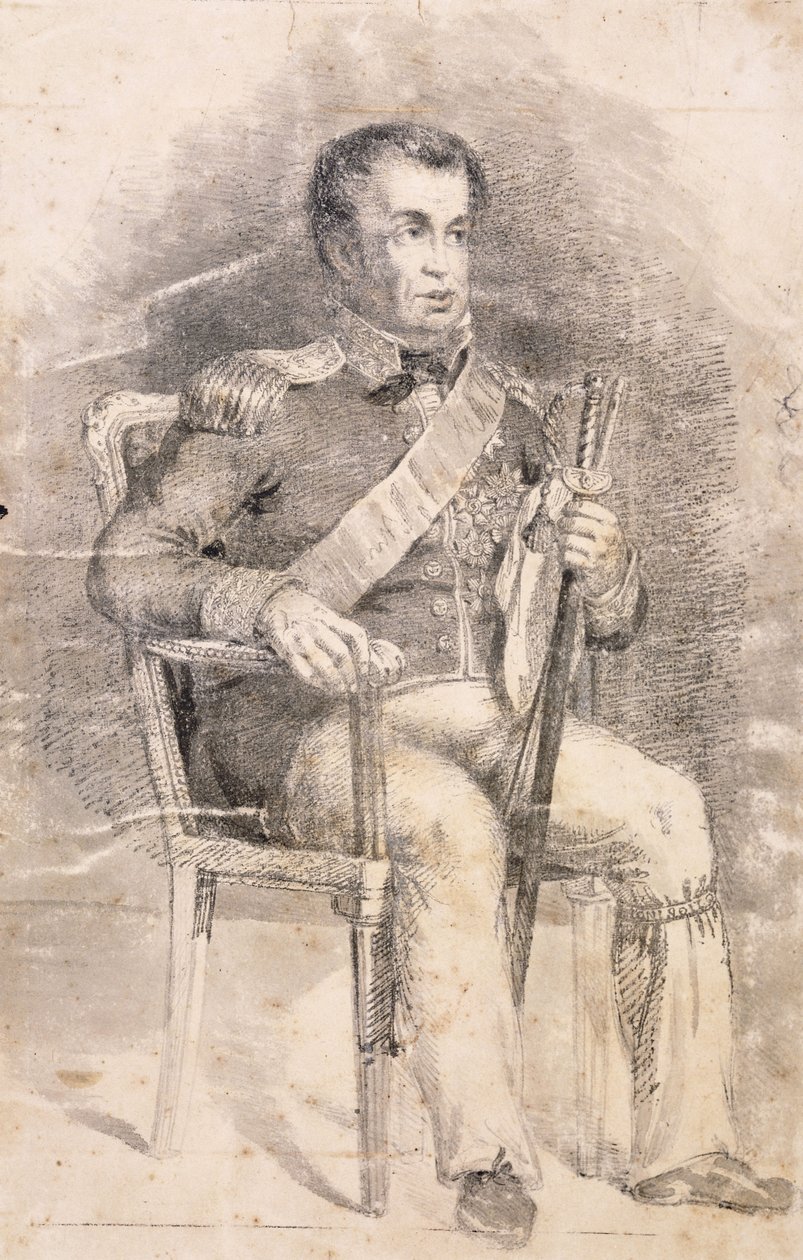 Portret Dom Joao VI, c. 1825-6 autorstwa Charles Landseer
