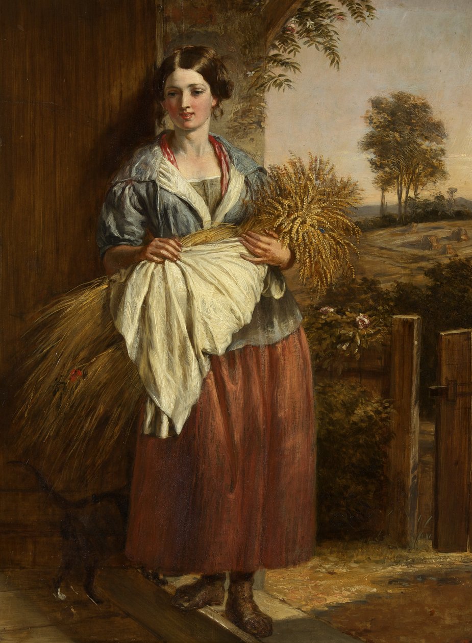 The Gleaner (olej na panelu) autorstwa Charles Landseer