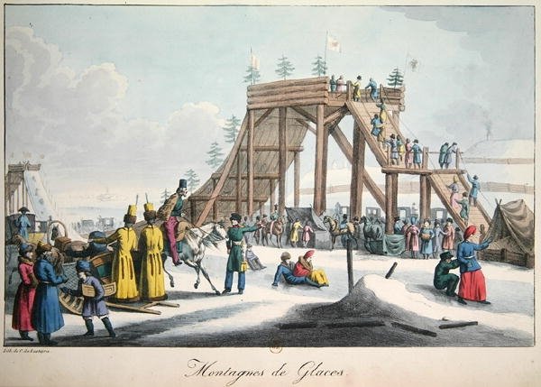 Lodowa zjeżdżalnia w Rosji autorstwa Charles Lasteyrie du Saillant