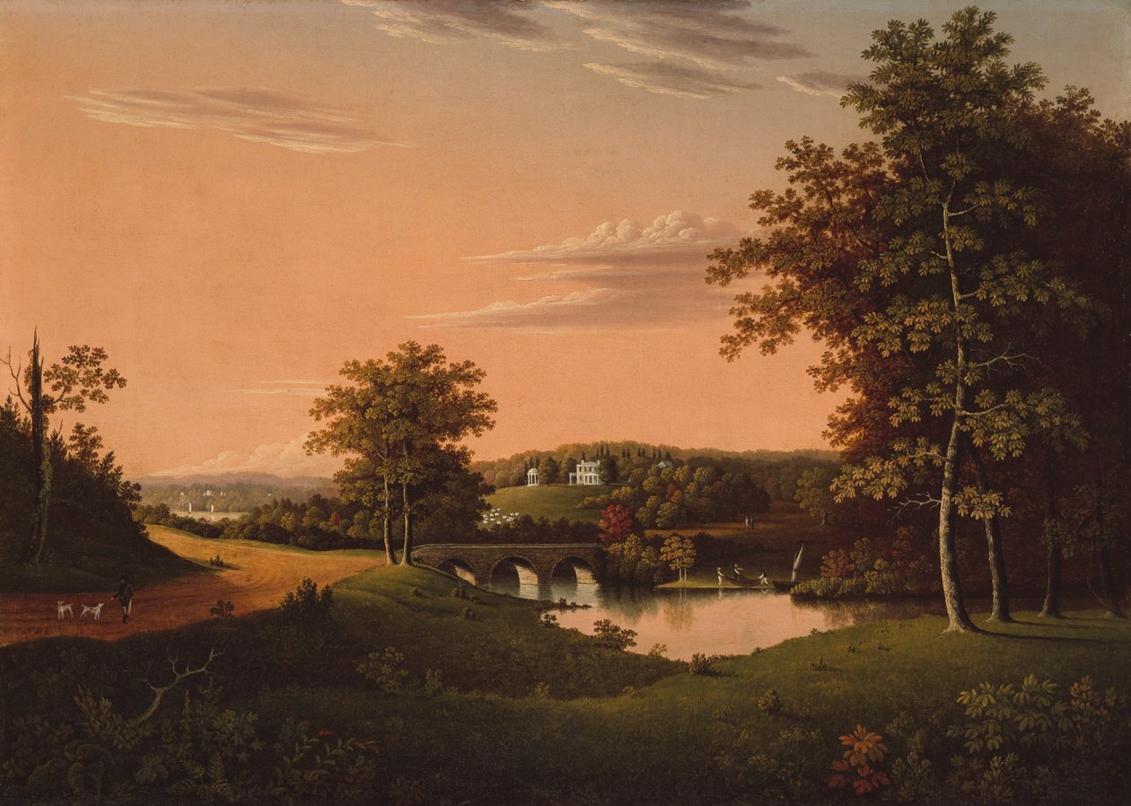 Point Breeze, posiadłość Józefa Napoleona Bonaparte w Bordentown, New Jersey, 181720. autorstwa Charles Lawrence
