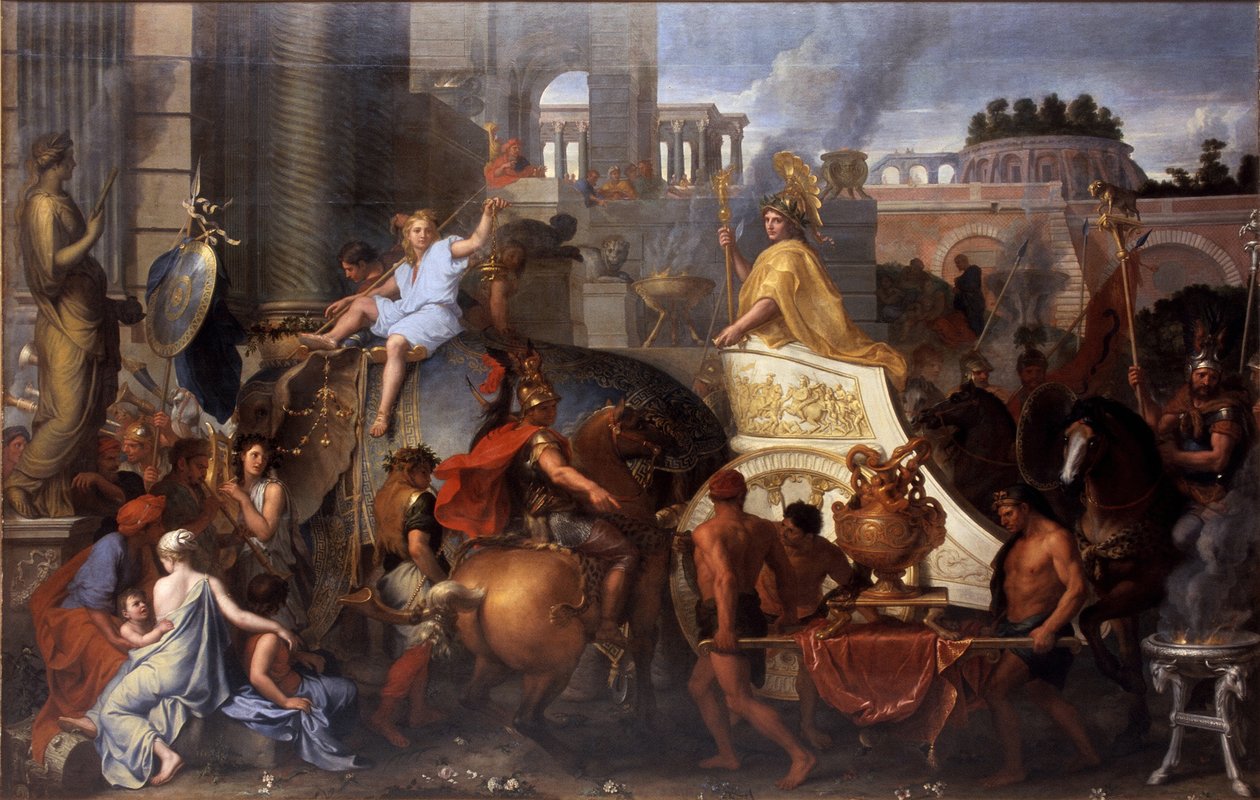 Aleksander wkraczający do Babilonu Triumf Aleksandra Wielkiego autorstwa Charles Le Brun