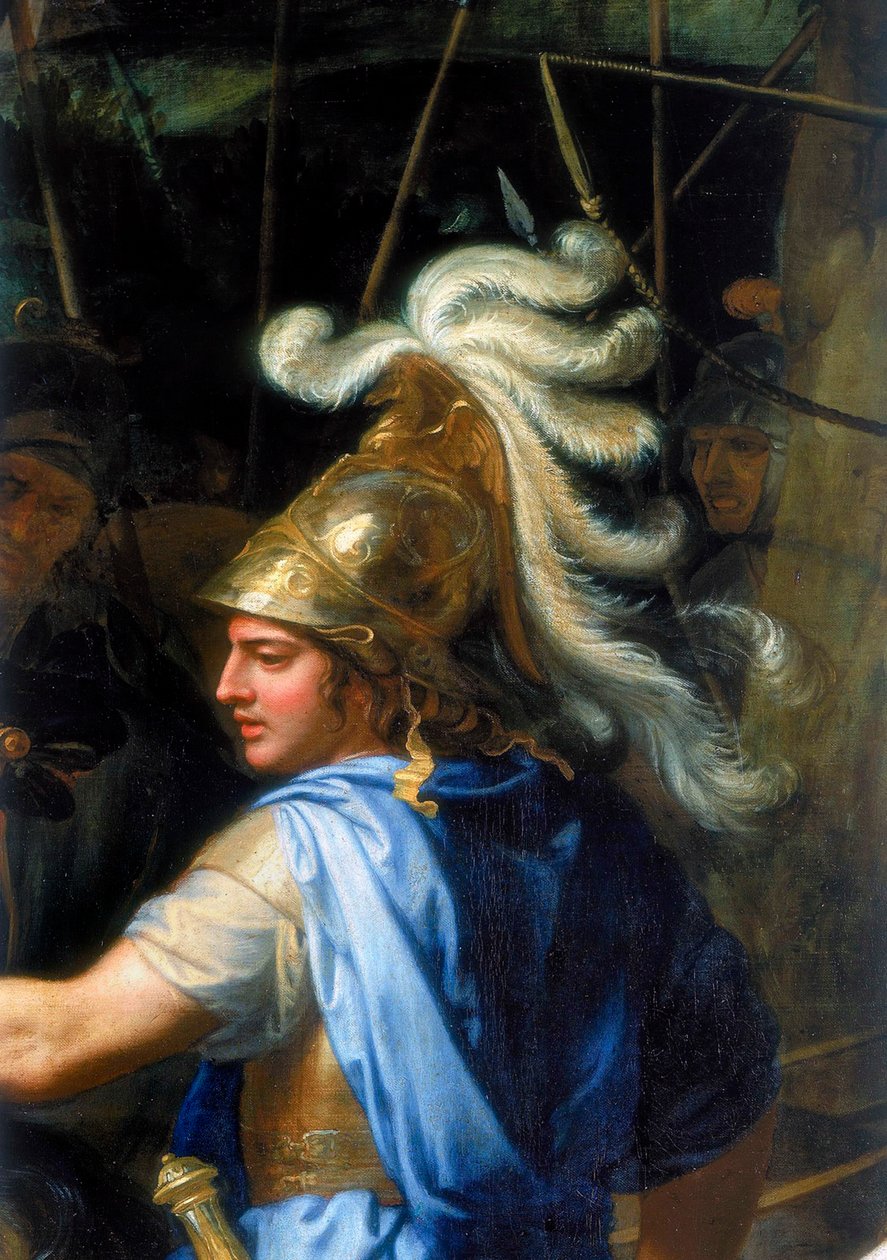 Aleksander Wielki Aleksander i Porus, Szczegół, 1673 autorstwa Charles Le Brun