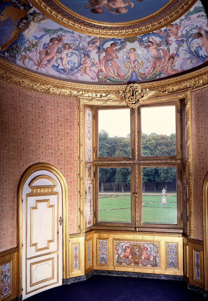 Łazienka w Chateau de Vaux Le Vicomte (Vaux-Le-Vicomte). Obraz Charlesa Lebruna (Le Brun) (1619-1690) autorstwa Charles Le Brun