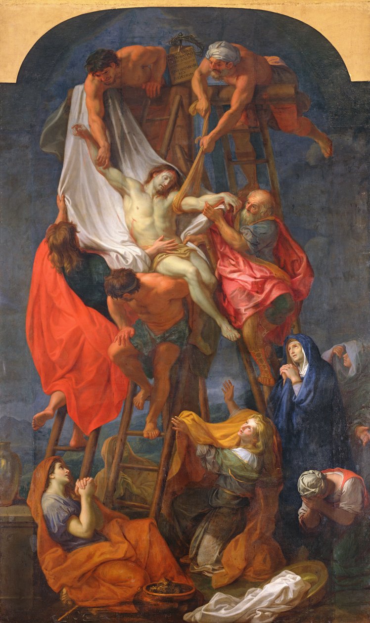Zejście z Krzyża, ok.1680 autorstwa Charles Le Brun