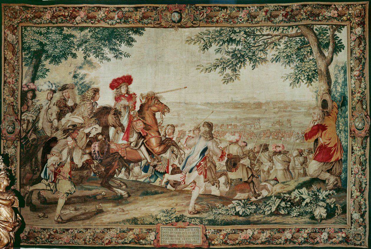 Wjazd Ludwika XIV do Dunkierki ... autorstwa Charles Le Brun
