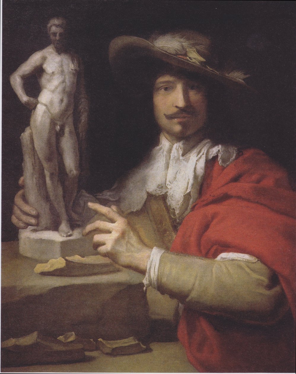 niemiecki: Portret rzeźbiarza Nicolasa Le Bruna Portret rzeźbiarza Nicolasa Le Bruna autorstwa Charles Le Brun