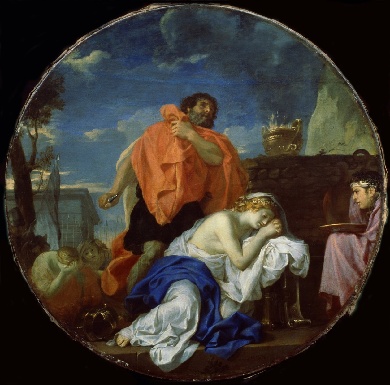 Ofiara Jeftego autorstwa Charles Le Brun