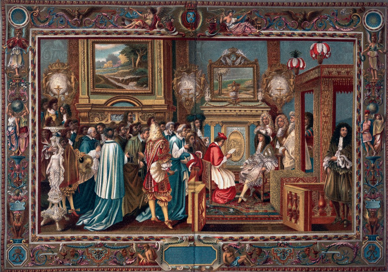 Audiencja Ludwika XIV u ambasadora papieskiego Sigismondo Chigi, 29 lipca 1664, 1903. autorstwa Charles Le Brun