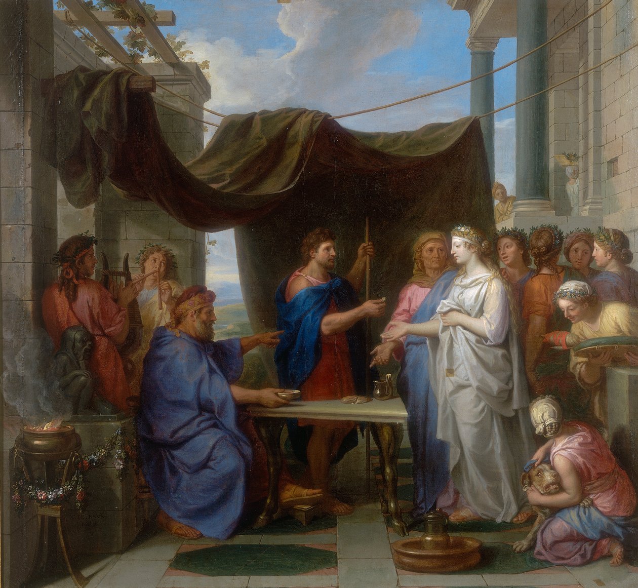 Ślub Mojżesza i Sephory, dzieło Charlesa Le Bruna, zachowane w Galerii Estense w Modenie autorstwa Charles Le Brun