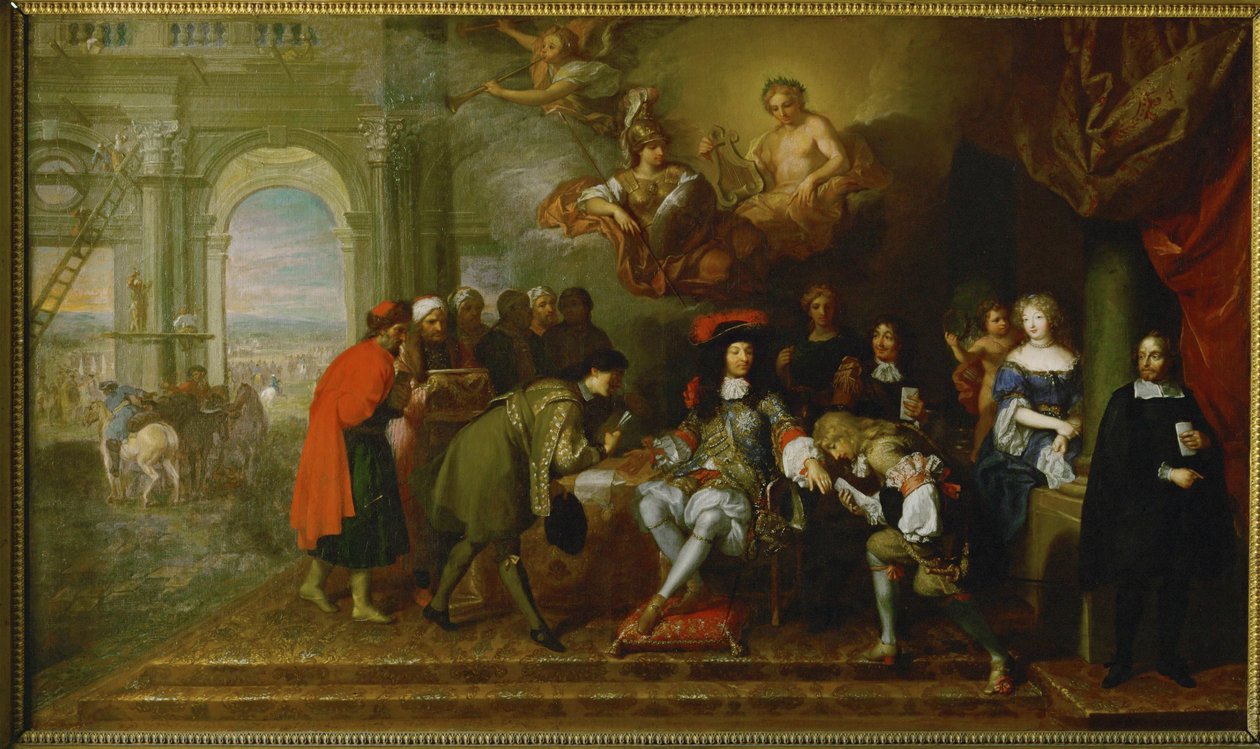 Z okazji traktatu pokojowego w Nijmegen... (olej na płótnie) autorstwa Charles Le Brun