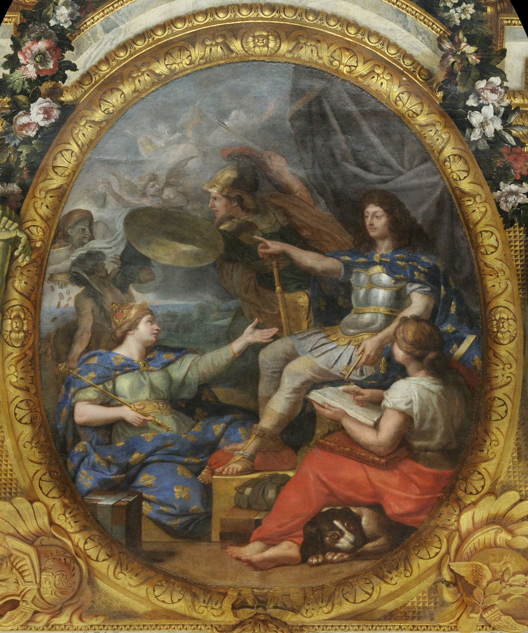 Porządek przywrócony w finansach królestw, 1662, 1680s autorstwa Charles Le Brun