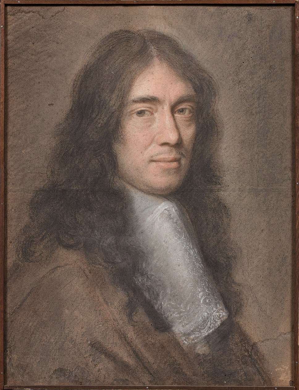 Portret Charlesa Perraulta (pastel na tekturze) autorstwa Charles Le Brun