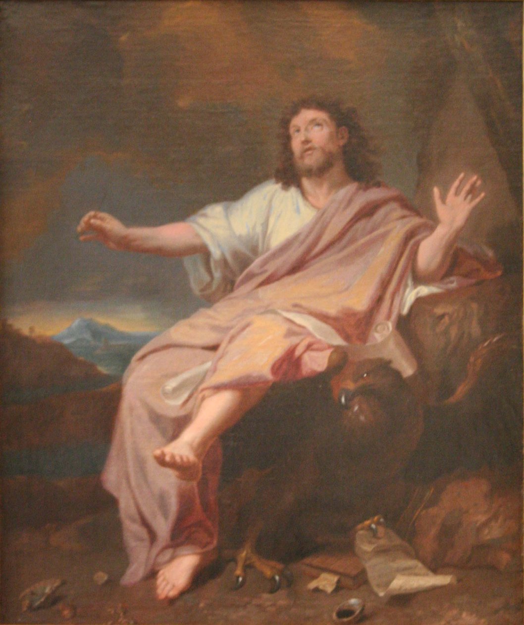 Święty Jan Ewangelista na Patmos autorstwa Charles Le Brun