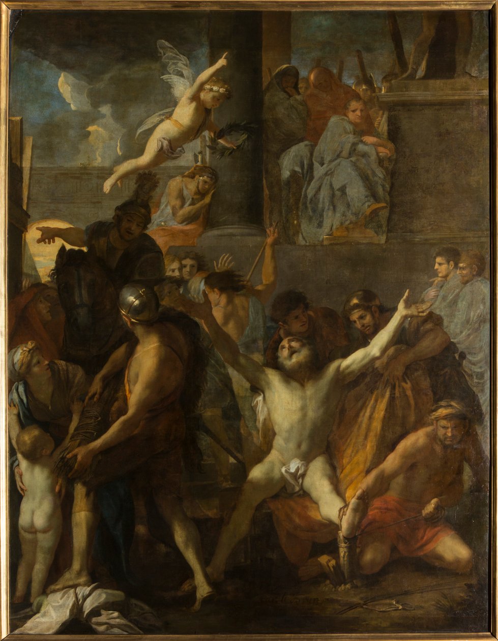 Ukrzyżowanie św. Andrzeja autorstwa Charles Le Brun