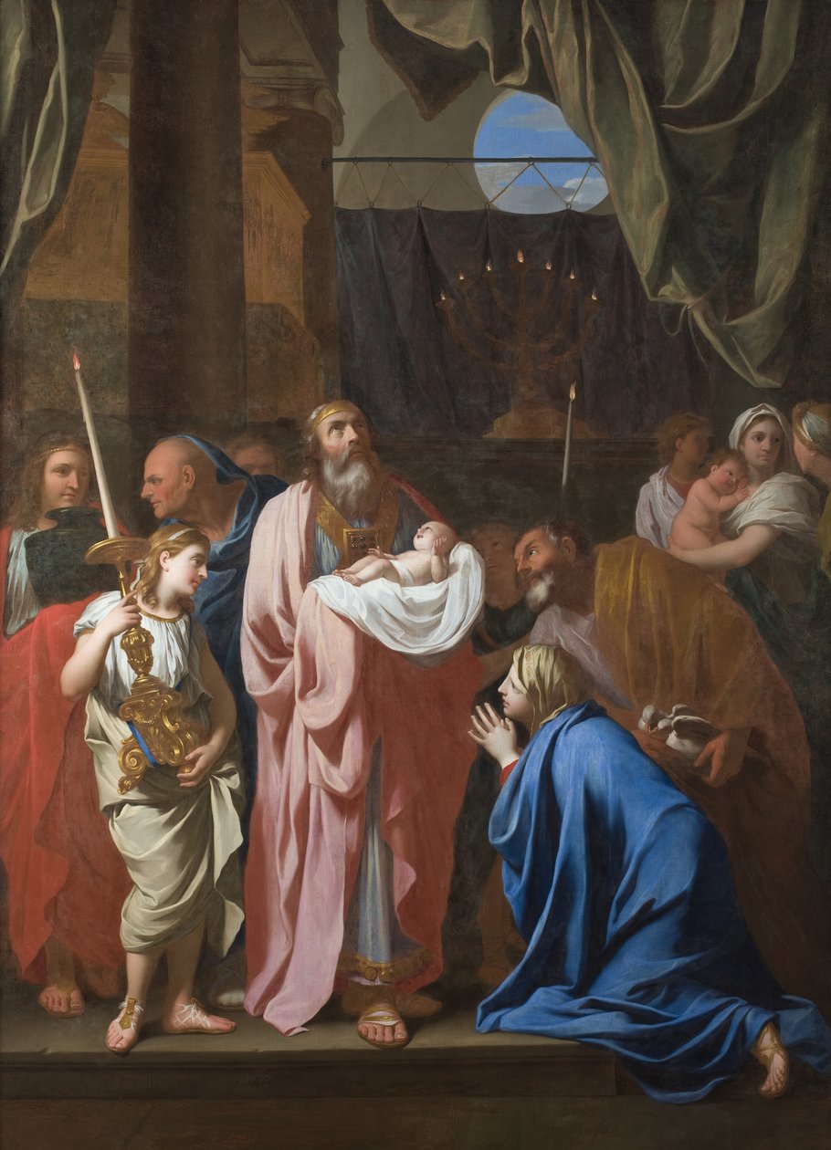 Ofiarowanie Chrystusa w Świątyni, 1645 autorstwa Charles Le Brun